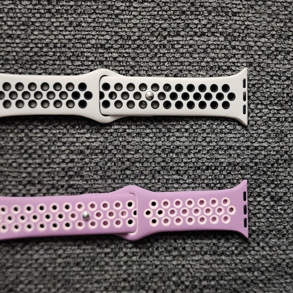 Apple  Watch   Bands  White  and Purple/Pink 2pk.  For 38/40/41mm Apple QTche - Picture 1 of 3